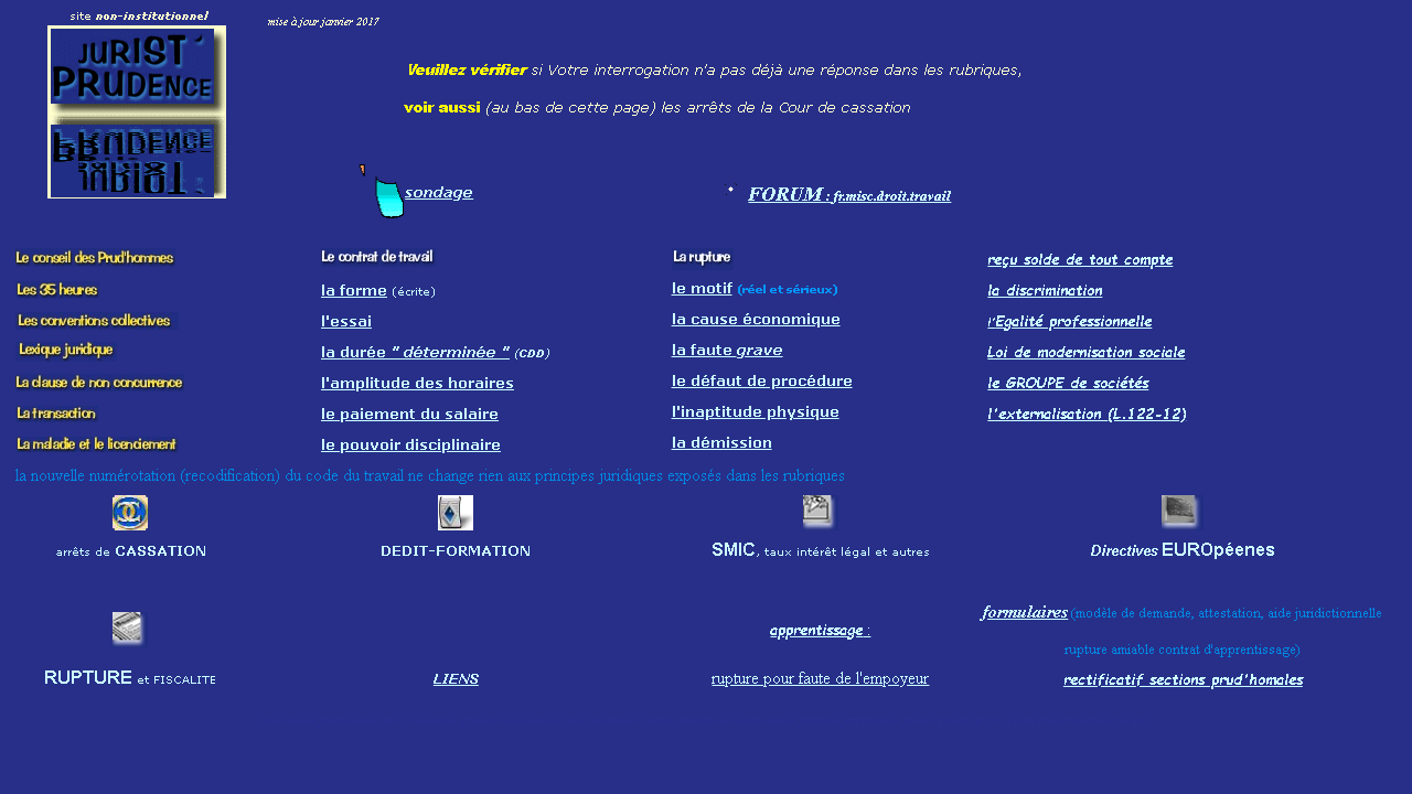 Capture d'écran de http://juristprudence.free.fr/ 